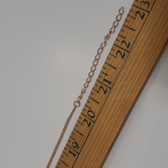 New Fun Fashion Costume Jewelry Mixed Metal Rosegold Silver Links Necklace - Picture 4 of 4